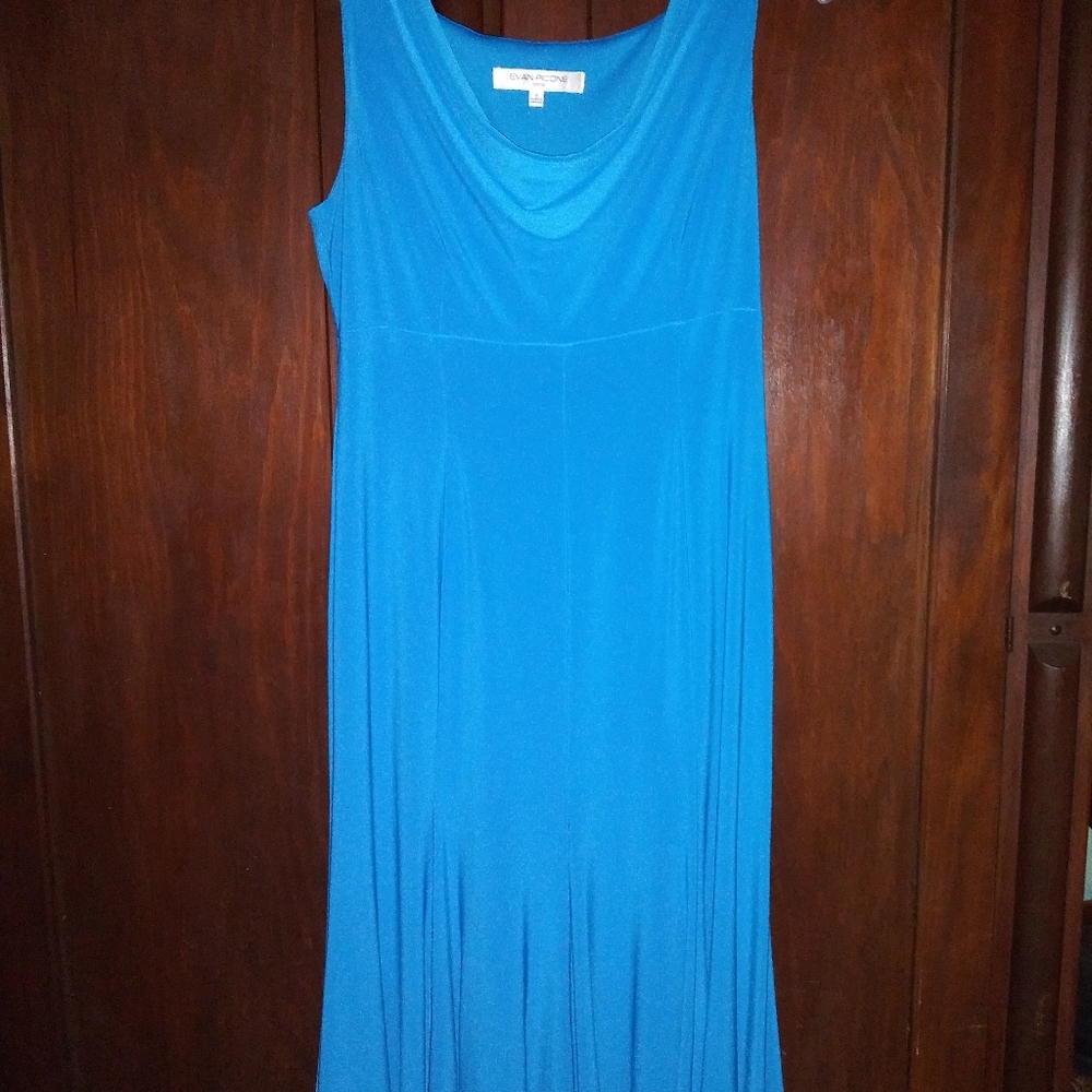 Aqua Blue Evan Picone Dress Size 4